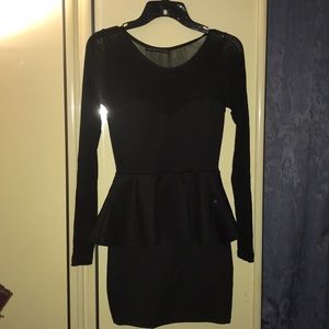 Black Mesh Party Dress
